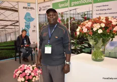 Peter Chahenza, agent for the Richel Group and Plastika Kritis in east and central Africa. The Richel Group focuses on building foil greenhouses and Platstika provides the foil that is used.